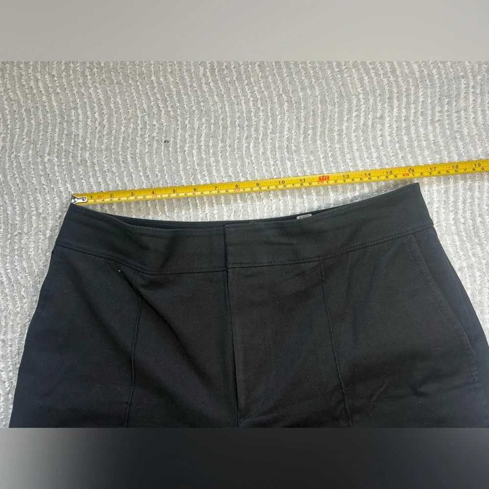 Club Monaco Black Wide Leg Pants Size 12 Casual Business Slacks (tiny hole) - Picture 9 of 11